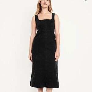 Old Navy Black Midi Dress